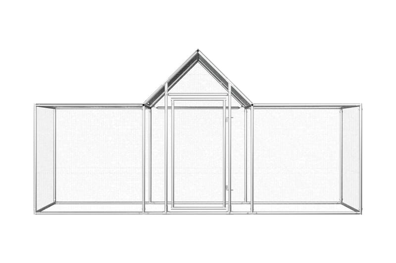 Hønsehus 3x1x1,5 m galvanisert stål - Hønsehus - Til dyrene - Hønsegård