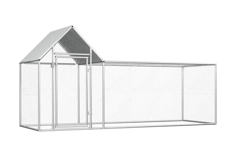 Hønsehus 3x1x1,5 m galvanisert stål - Hønsehus - Til dyrene - Hønsegård