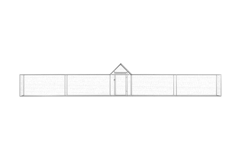 Hønsehus 9x1x1,5 m galvanisert stål - Sport & fritid - Til dyrene - Fugl - Hønsehus