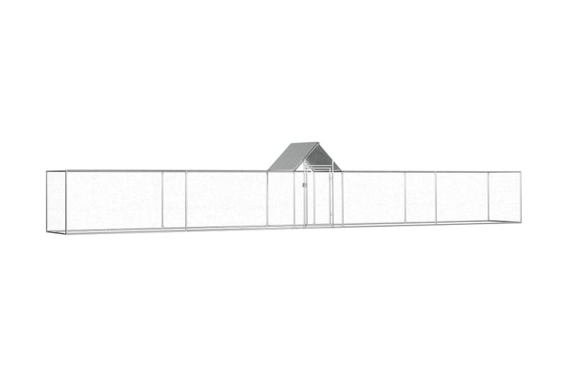 Hønsehus 9x1x1,5 m galvanisert stål - Hønsehus - Til dyrene - Hønsegård