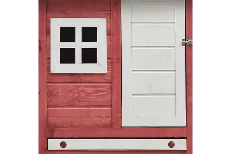 Kyllingbur rød 170x81x110 cm heltre furu og gran - Rød - Sport & fritid - Til dyrene - Fugl - Hønsehus