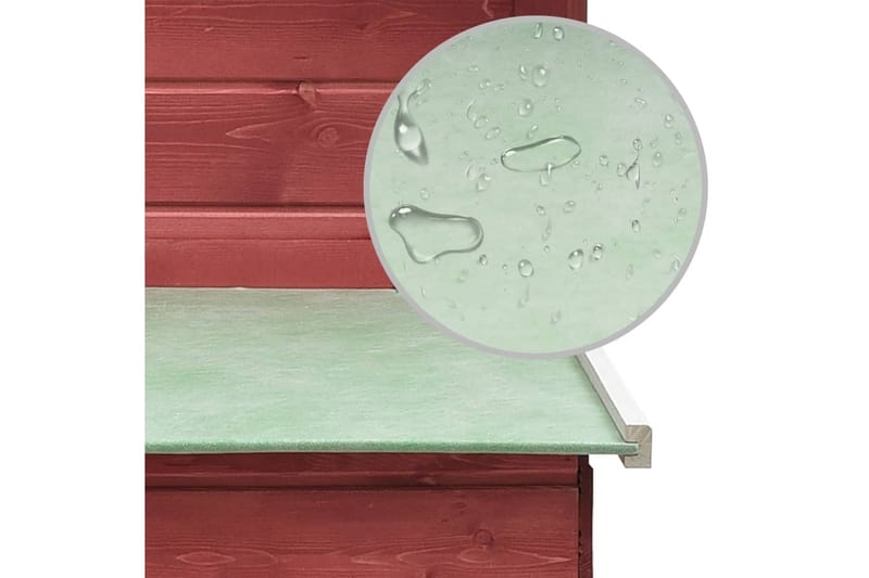 Kyllingbur rød 170x81x110 cm heltre furu og gran - Rød - Sport & fritid - Til dyrene - Fugl - Hønsehus
