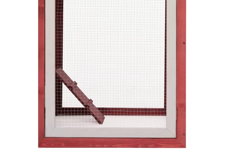 Kyllingbur rød 170x81x110 cm heltre furu og gran - Rød - Sport & fritid - Til dyrene - Fugl - Hønsehus