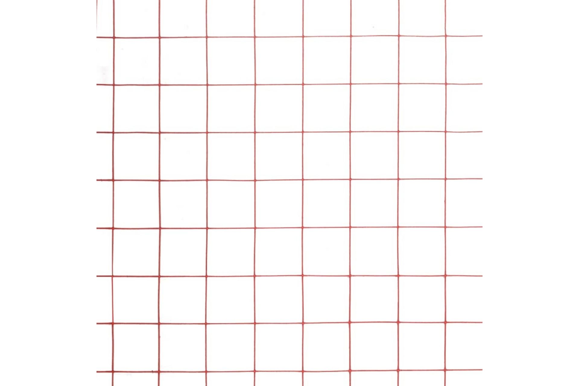 Trådgjerde kylling stål med PVC-belegg 10x0,5 m rød - Sport & fritid - Til dyrene - Fugl - Hønsehus