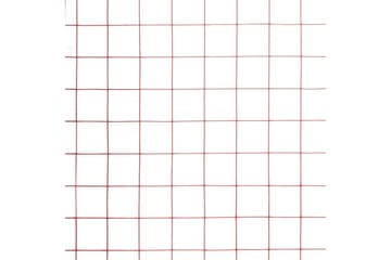 Trådgjerde kylling stål med PVC-belegg 10x0,5 m rød - Sport & fritid - Til dyrene - Fugl - Hønsehus