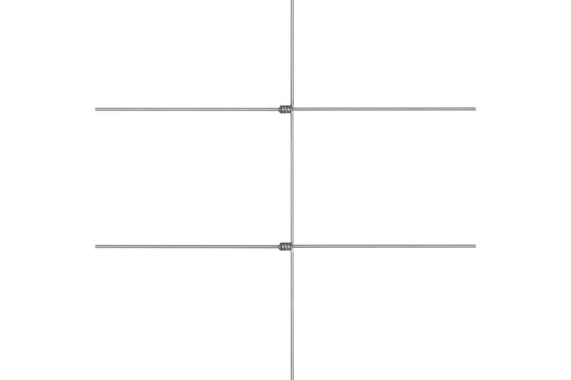 Hagegjerde galvanisert stål 50x1,5 m sølv - Silver - Sport & fritid - Til dyrene
