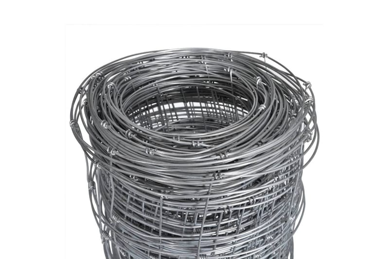 Hagegjerde galvanisert stål 50x1,5 m sølv - Silver - Sport & fritid - Til dyrene