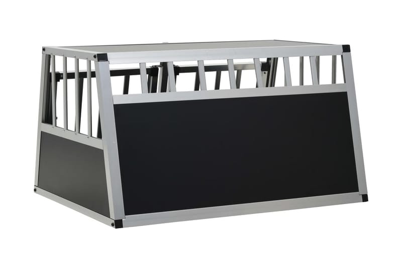 Hundebur med dobbel dør 89x69x50 cm - Sport & fritid - Til dyrene - For hund - Hundebur & bilbur hund