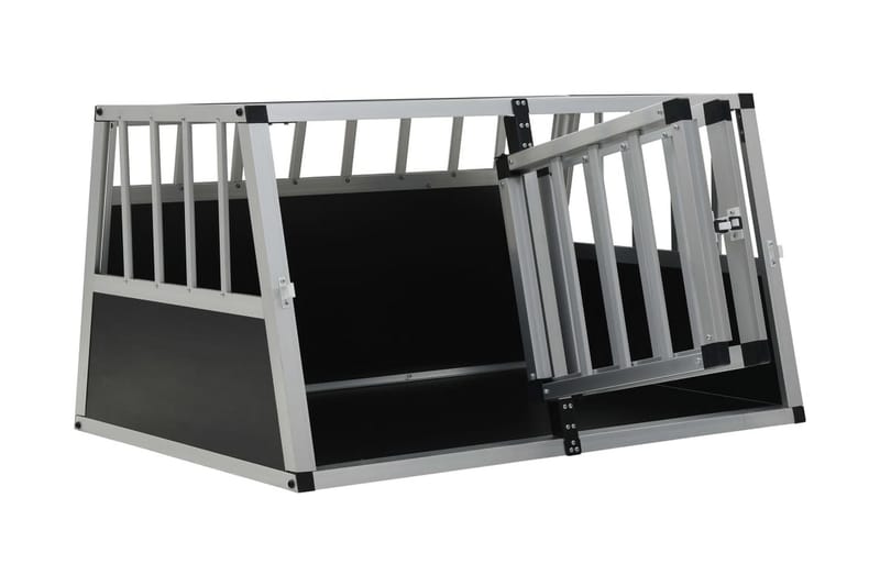 Hundebur med dobbel dør 89x69x50 cm - Sport & fritid - Til dyrene - For hund - Hundebur & bilbur hund