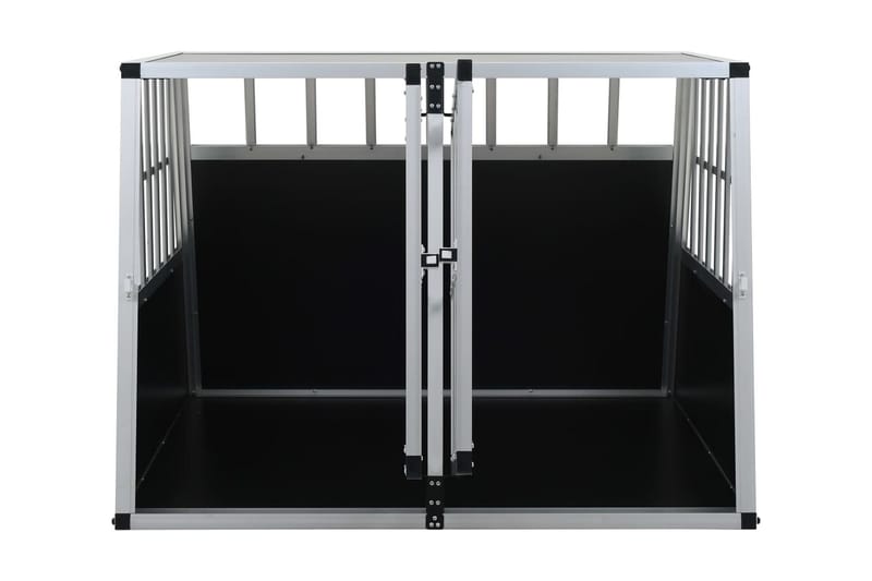 Hundebur med dobbel dør 94x88x69 cm - Sport & fritid - Til dyrene - For hund - Hundebur & bilbur hund