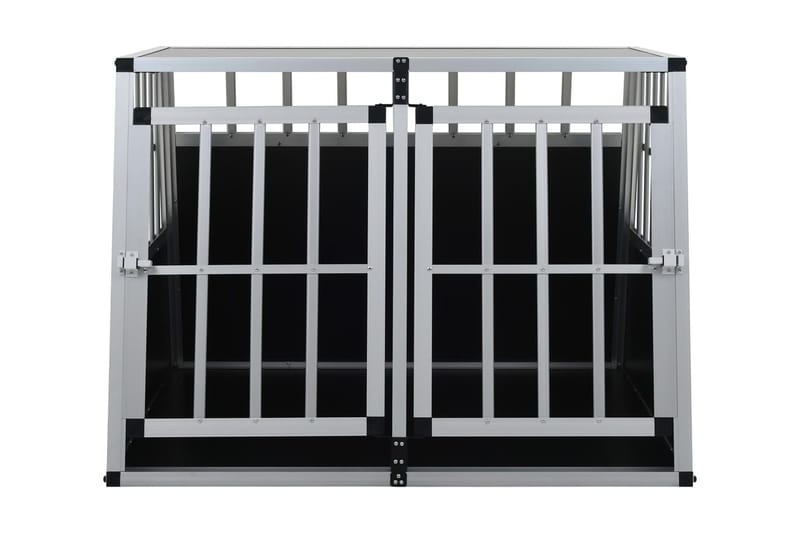 Hundebur med dobbel dør 94x88x69 cm - Sport & fritid - Til dyrene - For hund - Hundebur & bilbur hund