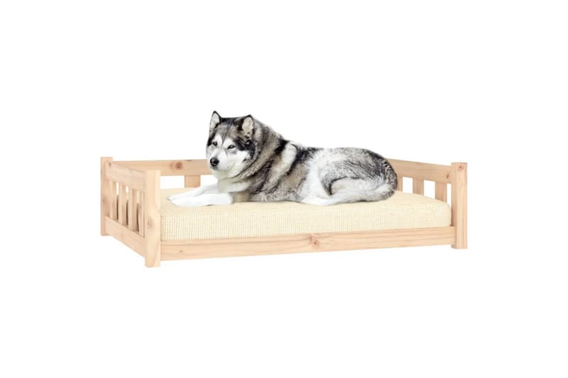beBasic Hundeseng 105,5x75,5x28 cm heltre furu - Brun - Sport & fritid - Til dyrene - For hund - Hundemøbler - Hundekurv & hundeseng