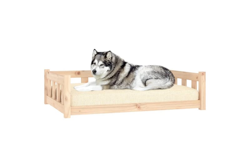 beBasic Hundeseng 105,5x75,5x28 cm heltre furu - Brun - Hundekurv & hundeseng - Hundemøbler