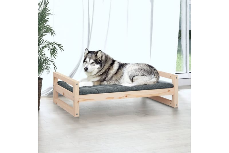 beBasic Hundeseng 105,5x75,5x28 cm heltre furu - Brun - Hundemøbler - Hundekurv & hundeseng