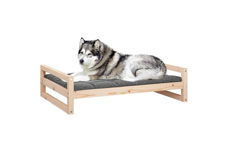 beBasic Hundeseng 105,5x75,5x28 cm heltre furu - Brun - Hundemøbler - Hundekurv & hundeseng
