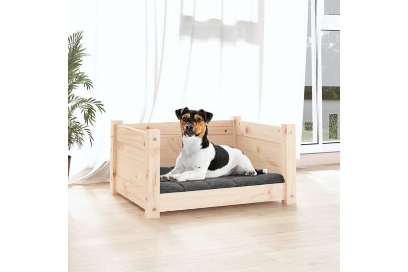 beBasic Hundeseng 55,5x45,5x28 cm heltre furu - Brun - Hundemøbler - Hundekurv & hundeseng