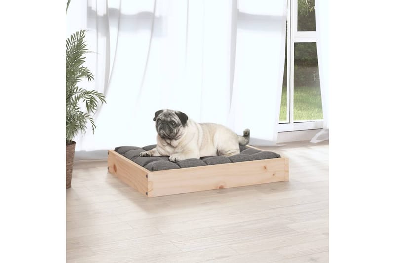 beBasic Hundeseng 61,5x49x9 cm heltre furu - Brun - Hundekurv & hundeseng - Hundemøbler
