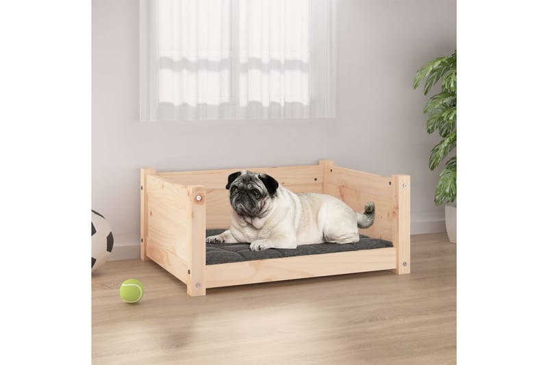 beBasic Hundeseng 65,5x50,5x28 cm heltre furu - Brun - Sport & fritid - Til dyrene - For hund - Hundemøbler - Hundekurv & hundeseng