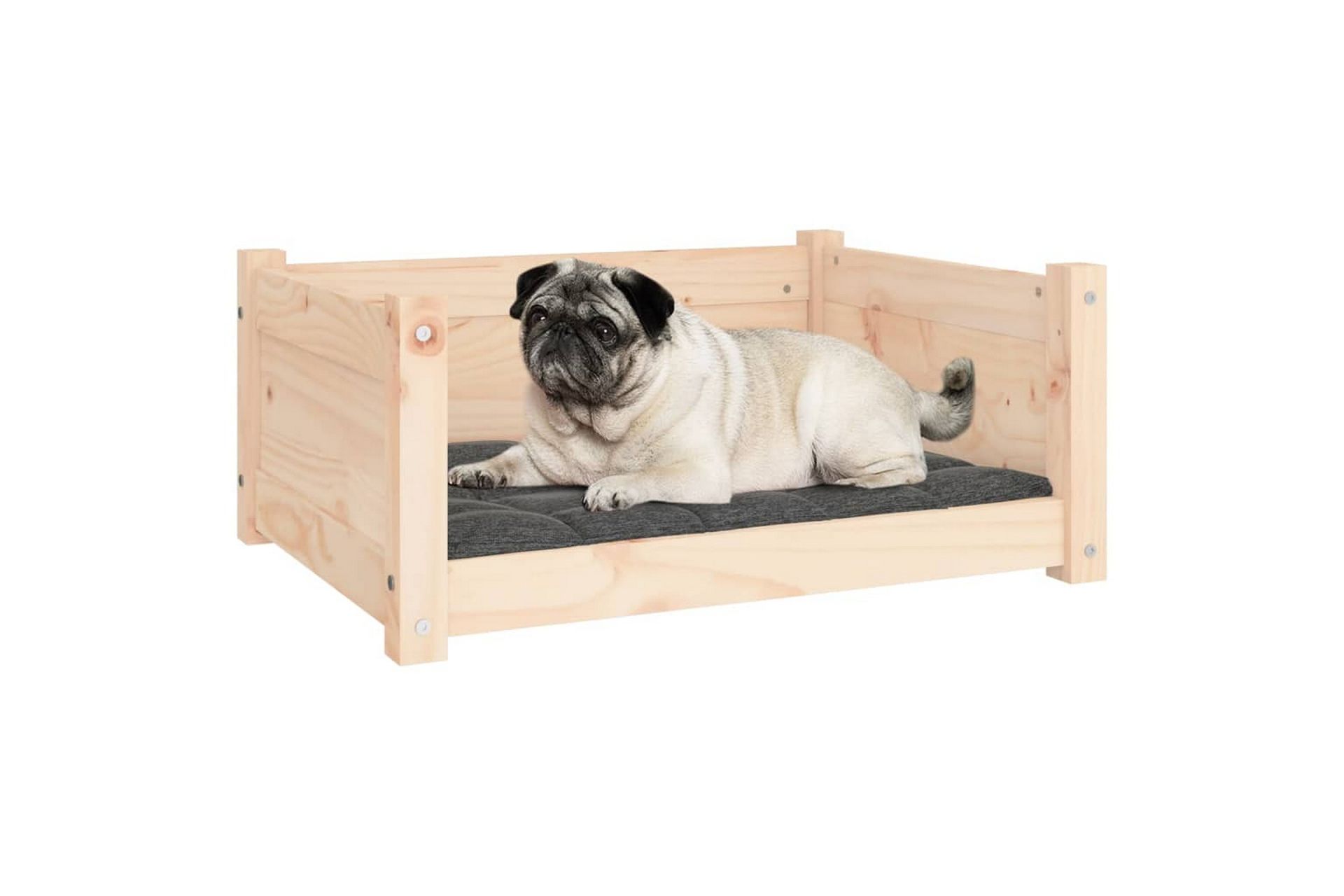 beBasic Hundeseng 65,5x50,5x28 cm heltre furu - Brun - Sport & fritid - Til dyrene - For hund - Hundemøbler - Hundekurv & hundeseng