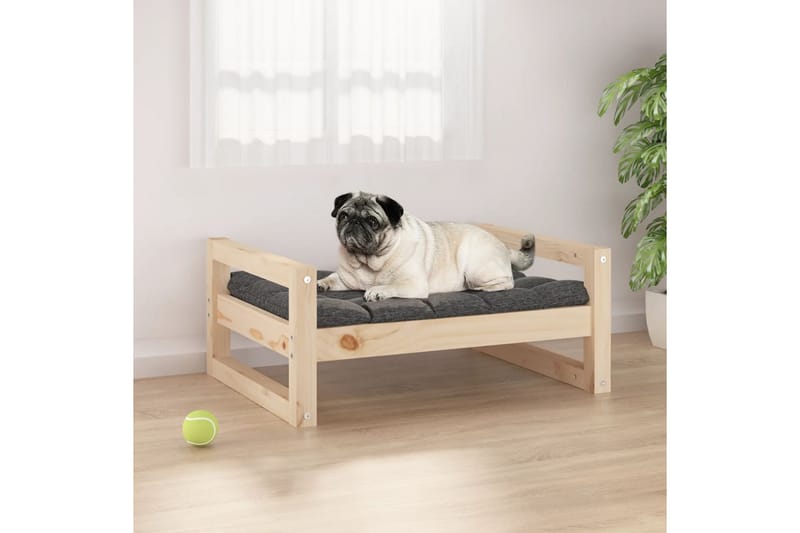 beBasic Hundeseng 65,5x50,5x28 cm heltre furu - Brun - Hundemøbler - Hundekurv & hundeseng