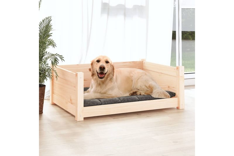beBasic Hundeseng 75,5x55,5x28 cm heltre furu - Brun - Sport & fritid - Til dyrene - For hund - Hundemøbler - Hundekurv & hundeseng