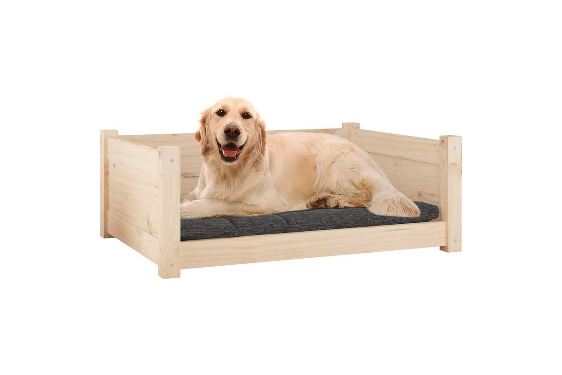 beBasic Hundeseng 75,5x55,5x28 cm heltre furu - Brun - Sport & fritid - Til dyrene - For hund - Hundemøbler - Hundekurv & hundeseng