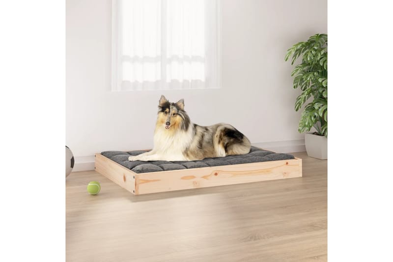 beBasic Hundeseng 91,5x64x9 cm heltre furu - Brun - Sport & fritid - Til dyrene - For hund - Hundemøbler - Hundekurv & hundeseng