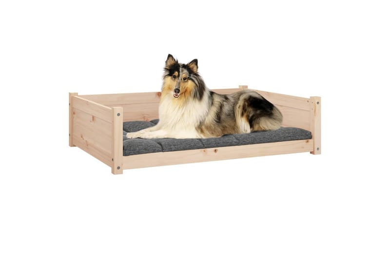 beBasic Hundeseng 95,5x65,5x28 cm heltre furu - Brun - Hundekurv & hundeseng - Hundemøbler