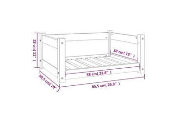 beBasic Hundeseng honningbrun 65,5x50,5x28 cm heltre furu - Brun - Sport & fritid - Til dyrene - For hund - Hundemøbler - Hundekurv & hundeseng