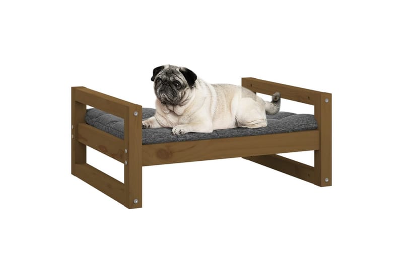 beBasic Hundeseng honningbrun 65,5x50,5x28 cm heltre furu - Brun - Sport & fritid - Til dyrene - For hund - Hundemøbler - Hundekurv & hundeseng