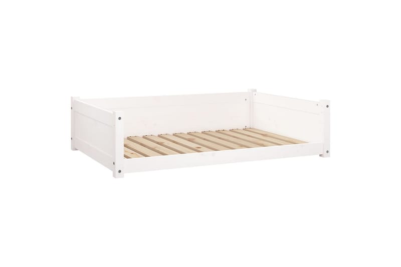beBasic Hundeseng hvit 105,5x75,5x28 cm heltre furu - Hvit - Sport & fritid - Til dyrene - For hund - Hundemøbler - Hundekurv & hundeseng