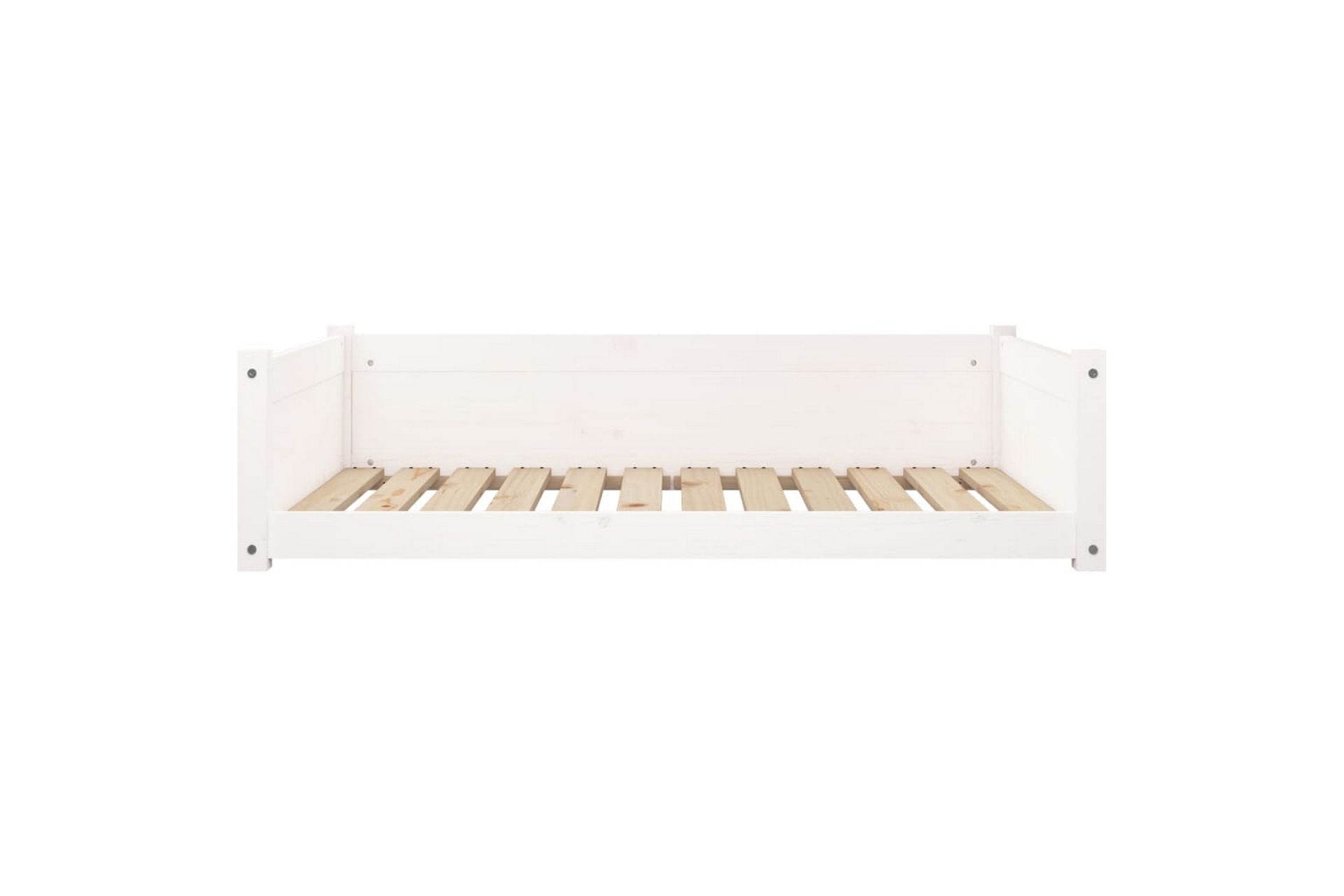 beBasic Hundeseng hvit 105,5x75,5x28 cm heltre furu - Hvit - Sport & fritid - Til dyrene - For hund - Hundemøbler - Hundekurv & hundeseng