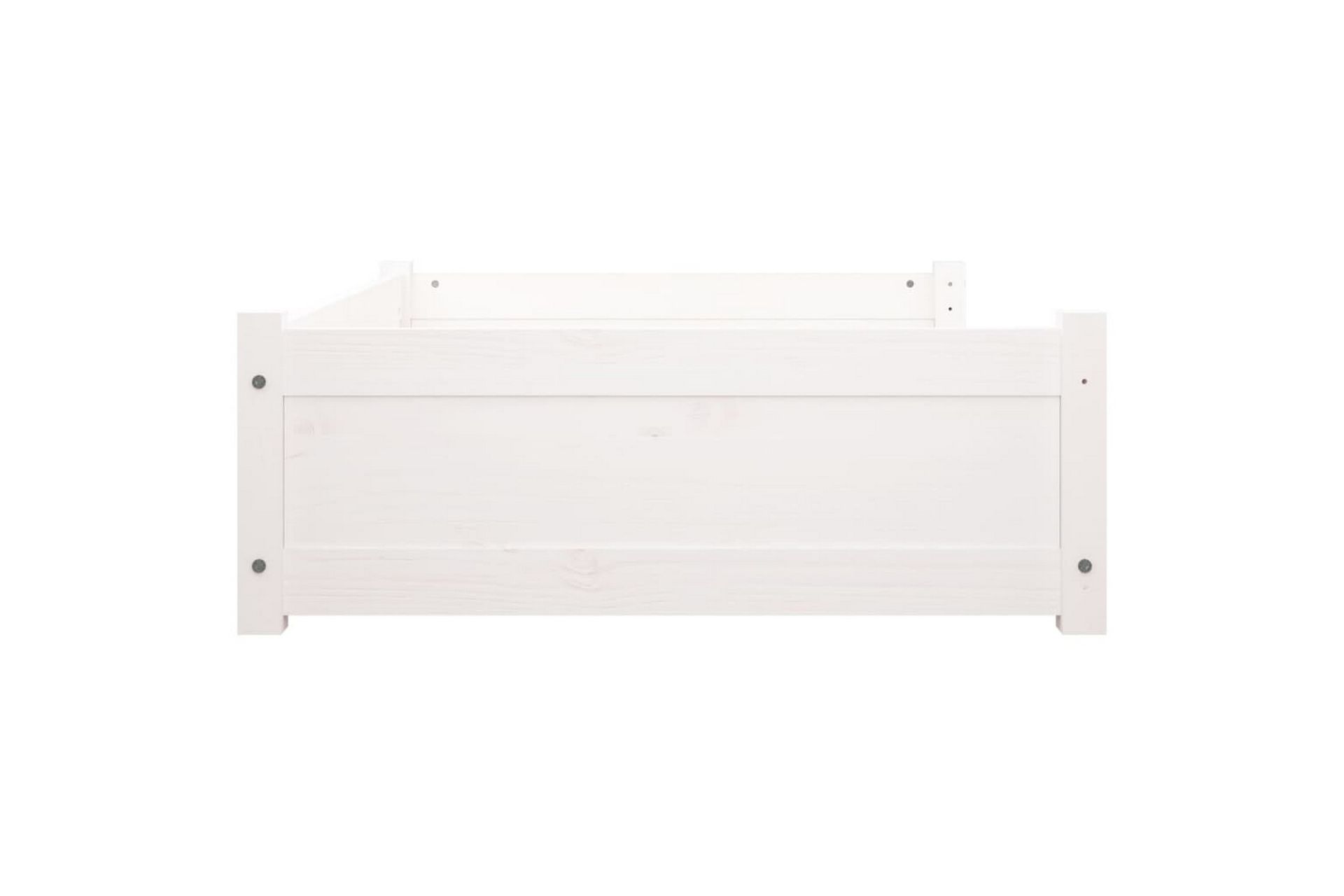 beBasic Hundeseng hvit 105,5x75,5x28 cm heltre furu - Hvit - Sport & fritid - Til dyrene - For hund - Hundemøbler - Hundekurv & hundeseng
