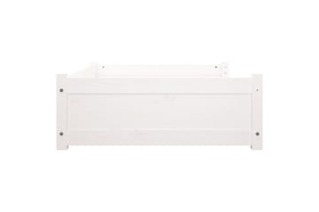 beBasic Hundeseng hvit 105,5x75,5x28 cm heltre furu - Hvit - Sport & fritid - Til dyrene - For hund - Hundemøbler - Hundekurv & hundeseng