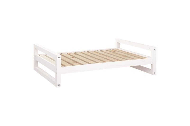 beBasic Hundeseng hvit 105,5x75,5x28 cm heltre furu - Hvit - Sport & fritid - Til dyrene - For hund - Hundemøbler - Hundekurv & hundeseng