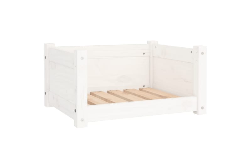 beBasic Hundeseng hvit 55,5x45,5x28 cm heltre furu - Hvit - Sport & fritid - Til dyrene - For hund - Hundemøbler - Hundekurv & hundeseng