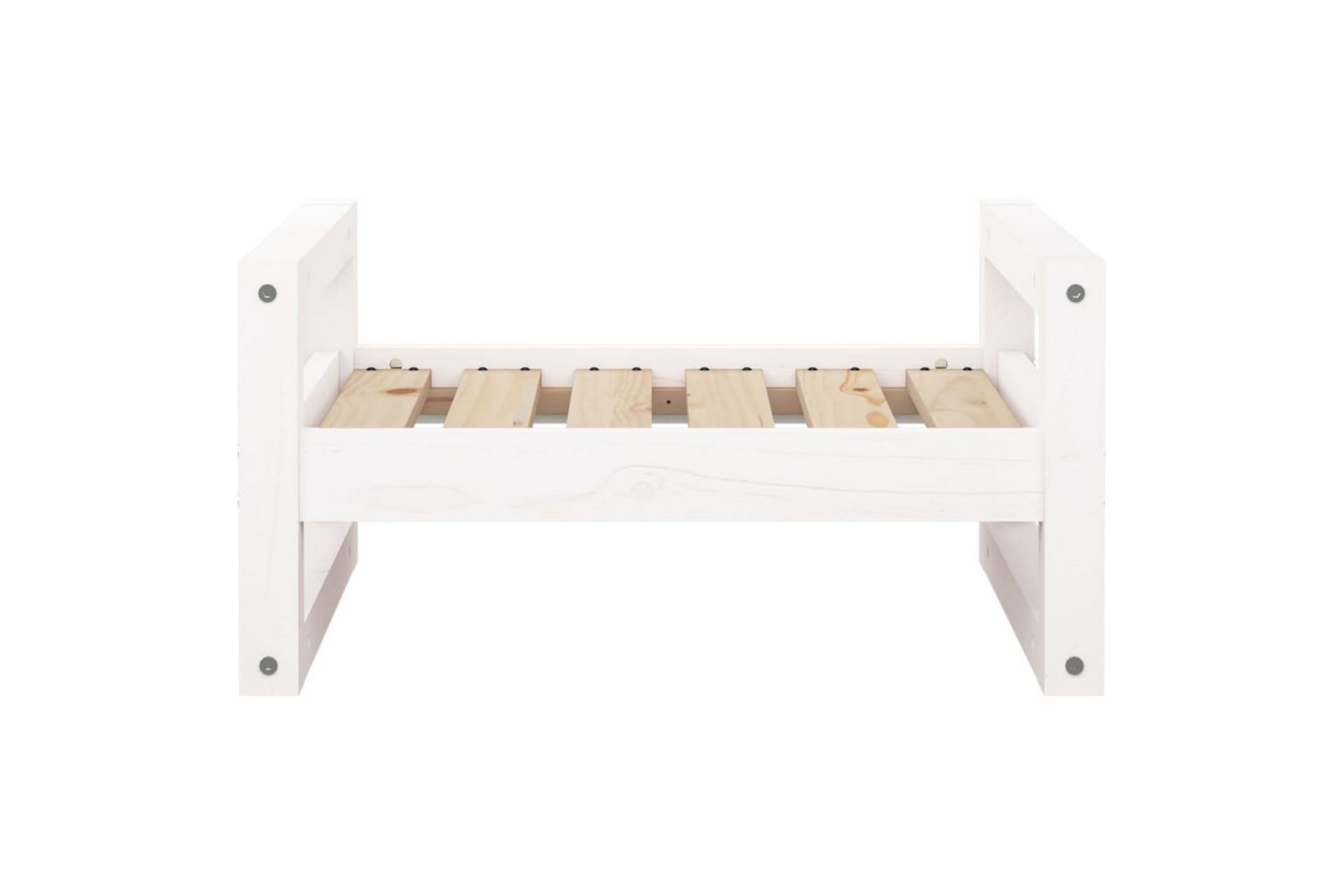 beBasic Hundeseng hvit 55,5x45,5x28 cm heltre furu - Hvit - Sport & fritid - Til dyrene - For hund - Hundemøbler - Hundekurv & hundeseng