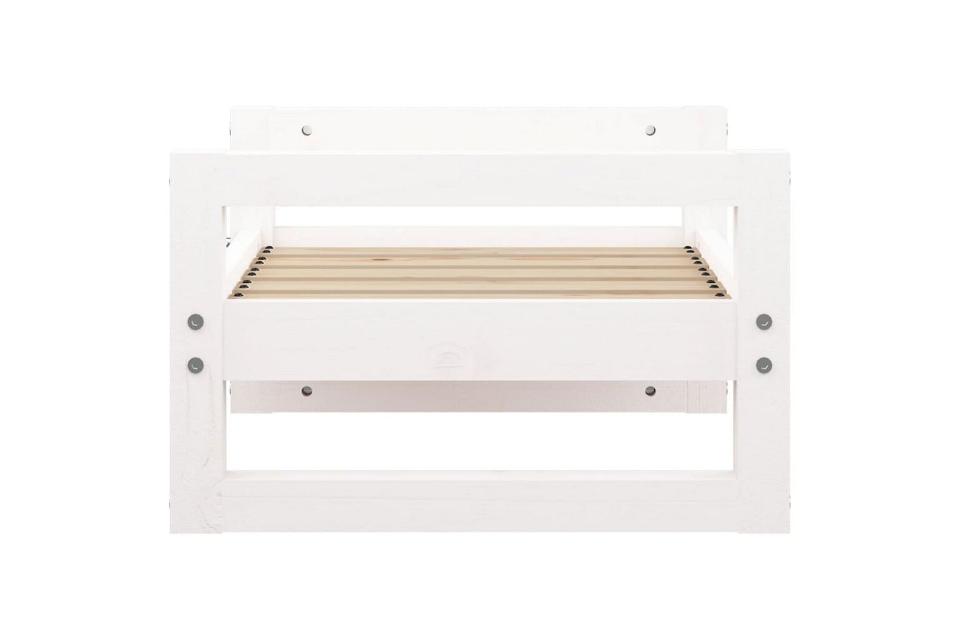 beBasic Hundeseng hvit 55,5x45,5x28 cm heltre furu - Hvit - Sport & fritid - Til dyrene - For hund - Hundemøbler - Hundekurv & hundeseng