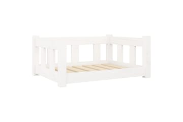 beBasic Hundeseng hvit 65,5x50,5x28 cm heltre furu - Hvit - Sport & fritid - Til dyrene - For hund - Hundemøbler - Hundekurv & hundeseng
