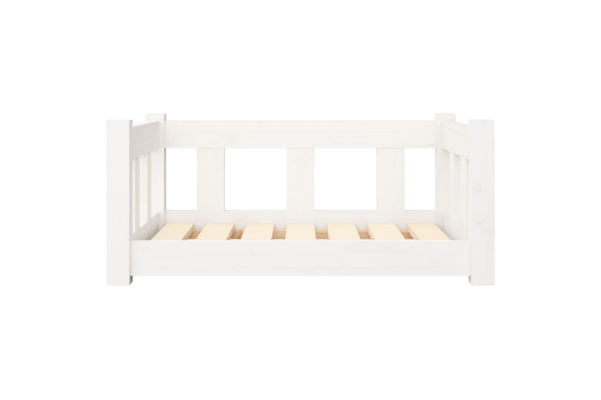 beBasic Hundeseng hvit 65,5x50,5x28 cm heltre furu - Hvit - Sport & fritid - Til dyrene - For hund - Hundemøbler - Hundekurv & hundeseng