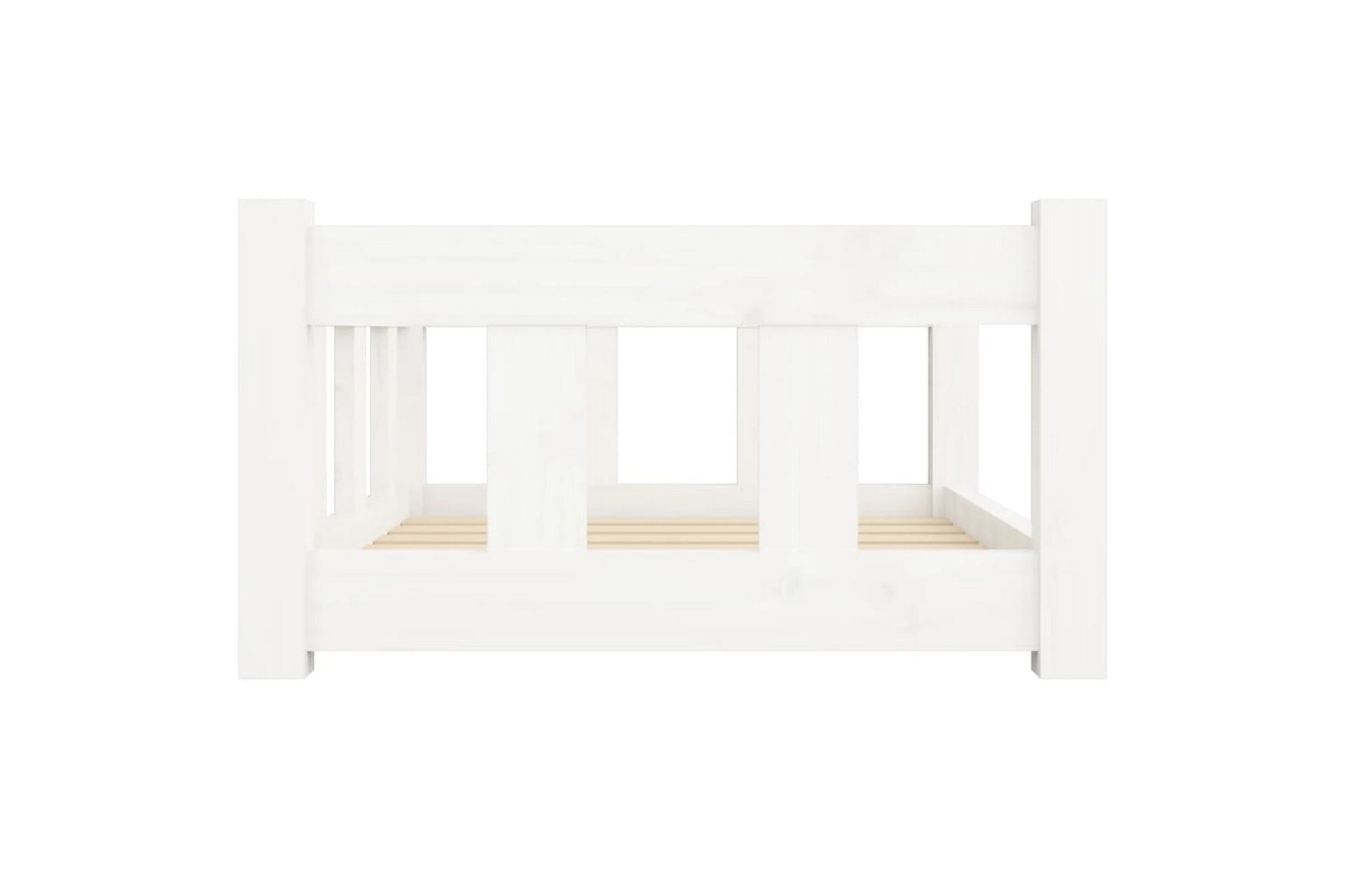 beBasic Hundeseng hvit 65,5x50,5x28 cm heltre furu - Hvit - Sport & fritid - Til dyrene - For hund - Hundemøbler - Hundekurv & hundeseng