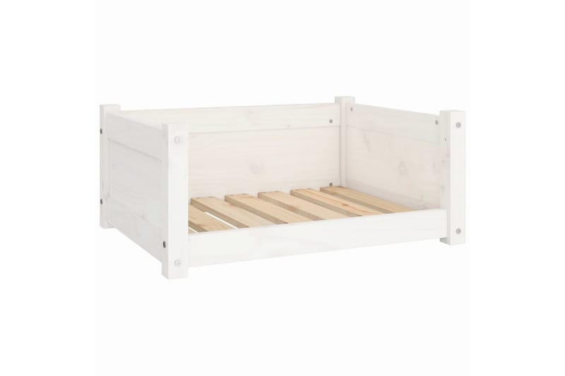 beBasic Hundeseng hvit 65,5x50,5x28 cm heltre furu - Hvit - Sport & fritid - Til dyrene - For hund - Hundemøbler - Hundekurv & hundeseng