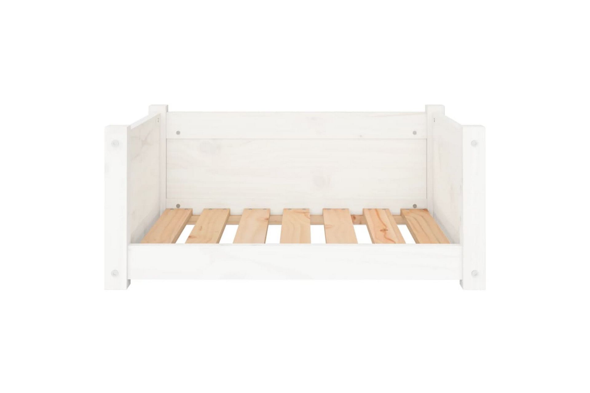beBasic Hundeseng hvit 65,5x50,5x28 cm heltre furu - Hvit - Sport & fritid - Til dyrene - For hund - Hundemøbler - Hundekurv & hundeseng