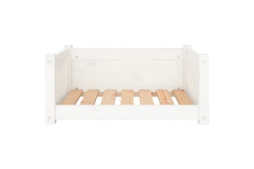 beBasic Hundeseng hvit 65,5x50,5x28 cm heltre furu - Hvit - Sport & fritid - Til dyrene - For hund - Hundemøbler - Hundekurv & hundeseng