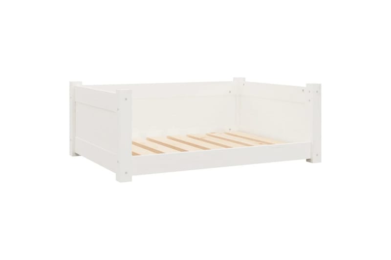 beBasic Hundeseng hvit 75,5x55,5x28 cm heltre furu - Hvit - Sport & fritid - Til dyrene - For hund - Hundemøbler - Hundekurv & hundeseng