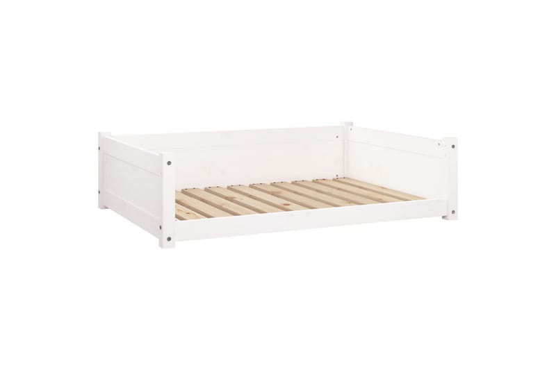 beBasic Hundeseng hvit 95,5x65,5x28 cm heltre furu - Hvit - Sport & fritid - Til dyrene - For hund - Hundemøbler - Hundekurv & hundeseng