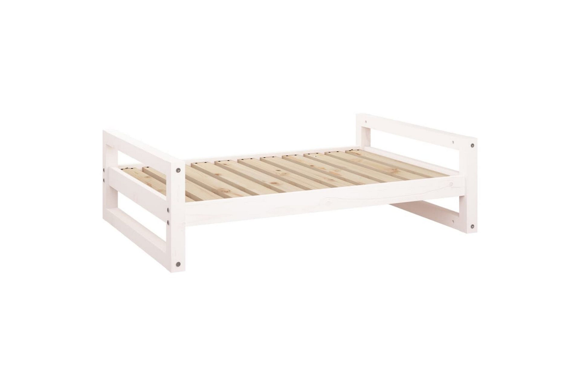 beBasic Hundeseng hvit 95,5x65,5x28 cm heltre furu - Hvit - Sport & fritid - Til dyrene - For hund - Hundemøbler - Hundekurv & hundeseng