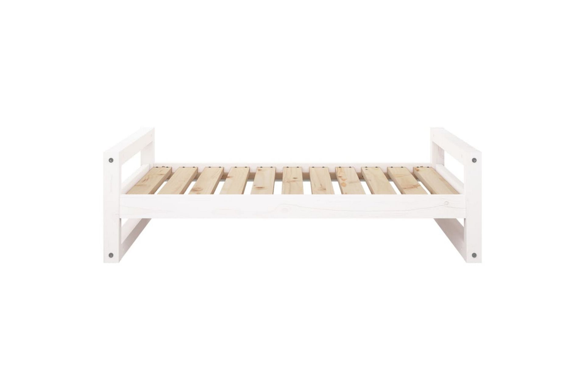 beBasic Hundeseng hvit 95,5x65,5x28 cm heltre furu - Hvit - Sport & fritid - Til dyrene - For hund - Hundemøbler - Hundekurv & hundeseng