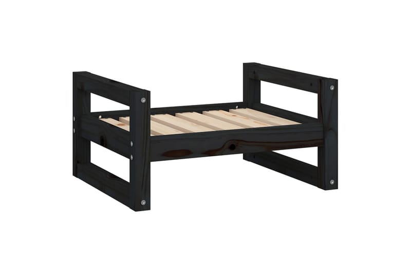 beBasic Hundeseng svart 55,5x45,5x28 cm heltre furu - Svart - Sport & fritid - Til dyrene - For hund - Hundemøbler - Hundekurv & hundeseng