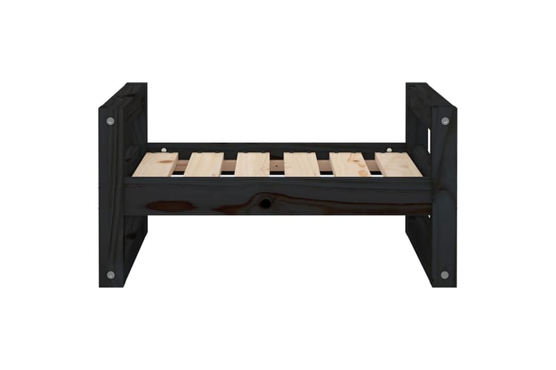 beBasic Hundeseng svart 55,5x45,5x28 cm heltre furu - Svart - Sport & fritid - Til dyrene - For hund - Hundemøbler - Hundekurv & hundeseng